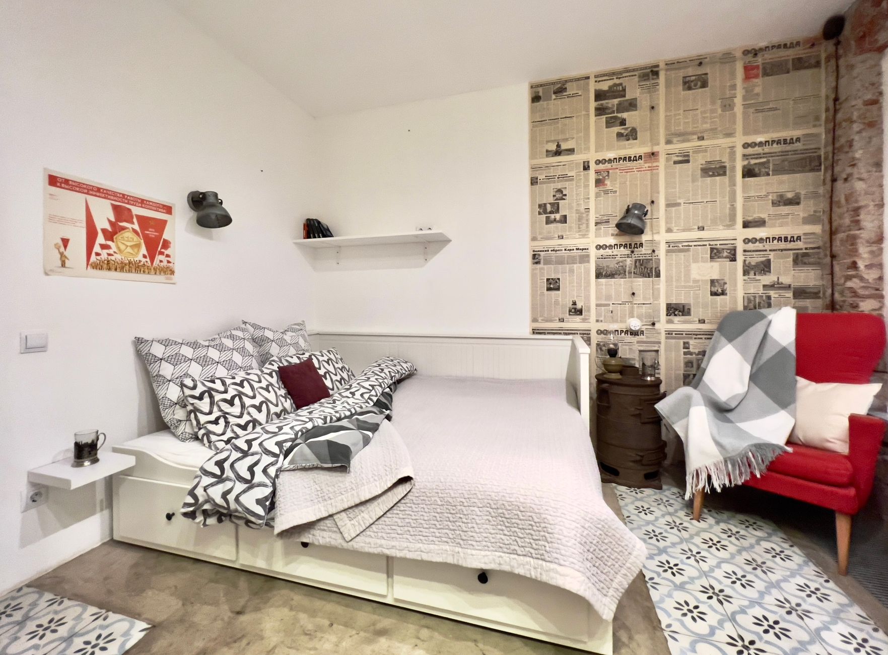 Красные апартаменты у Дворцовой